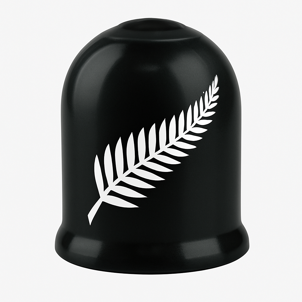 Silver Fern Tow Ball Cover – Classic Kiwi Pride 50mm
