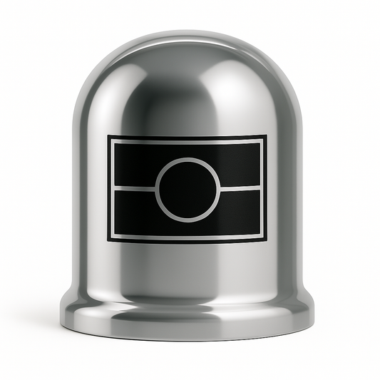 Flag - Aboriginal Tow Ball Cover – Chrome Finish (50mm)