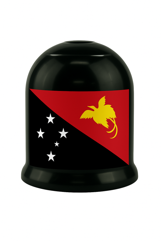 Papua New Guinea Flag Tow Ball Cover – 50mm