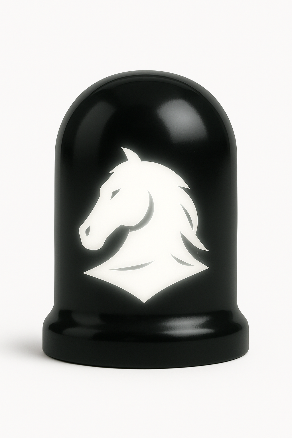 Horse Head Tow Ball Cover Black and Gold & Black & White - 50mm