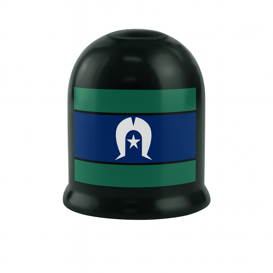 Torres Strait Islander Flag Tow Ball Cover – 50mm