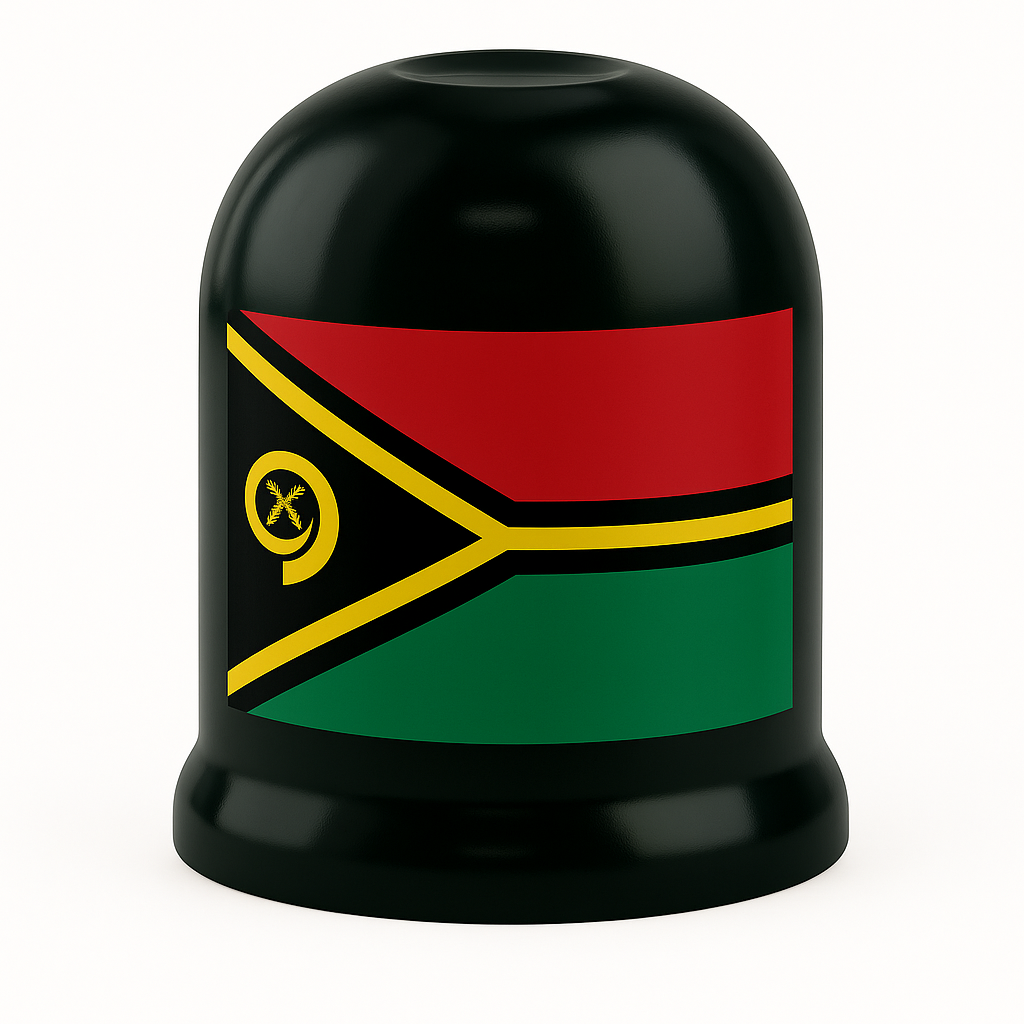 Vanuatu Flag Tow Ball Cover – 50mm