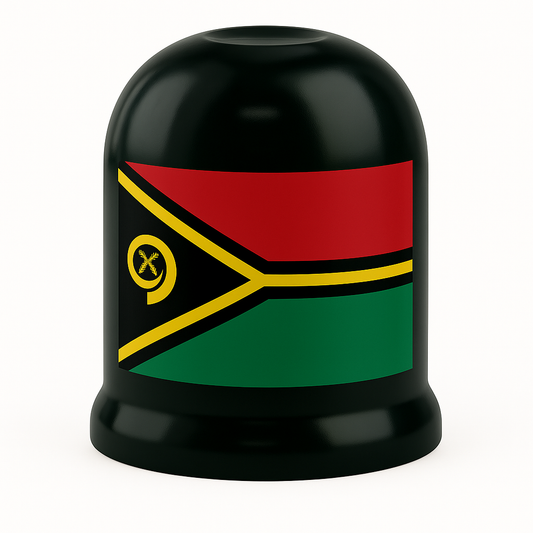Vanuatu Flag Tow Ball Cover – 50mm