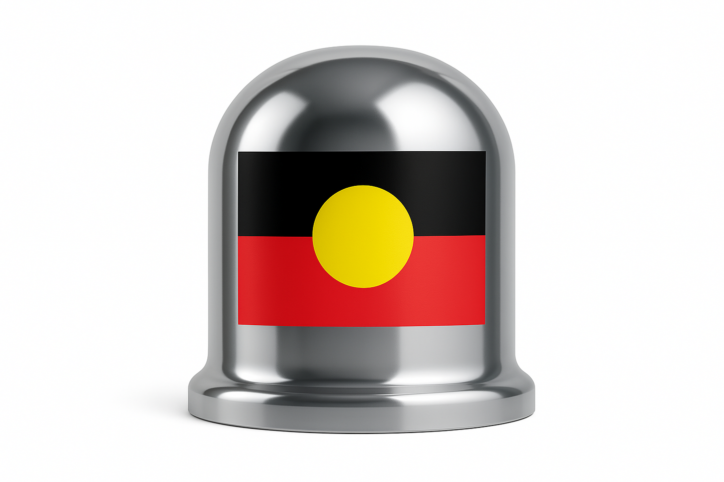 Aboriginal Flag Tow Ball Cover - 50mm