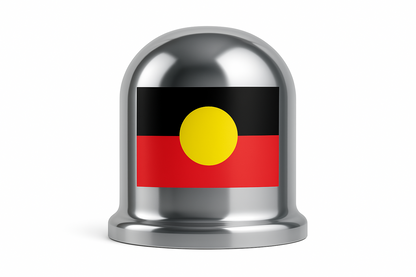 Aboriginal Flag Tow Ball Cover - 50mm