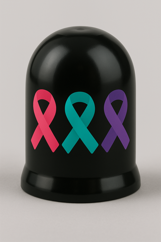 Multi-Ribbon Awareness Tow Ball Cover – 50mm