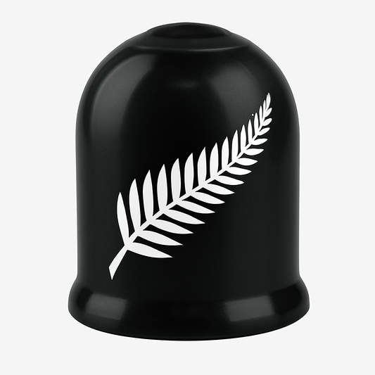 Silver Fern Tow Ball Cover – Classic Kiwi Pride 50mm