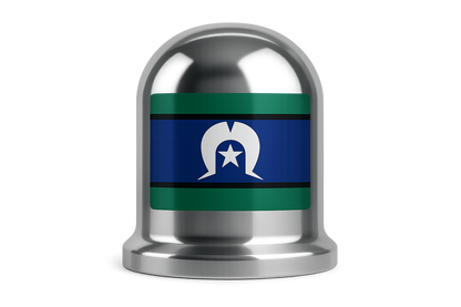 Torres Strait Islander Flag Tow Ball Cover – 50mm